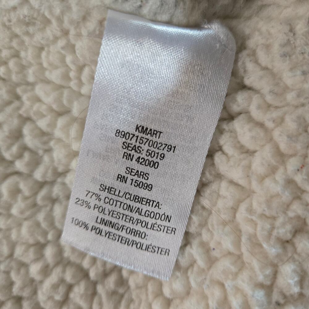 Basic Editions Jacket Full Zip Button Pullover Co… - image 4